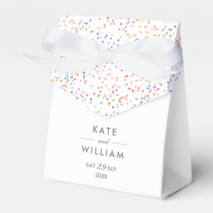 Ballotins Mariage de Confettis Arc-en-Ciel Colorés