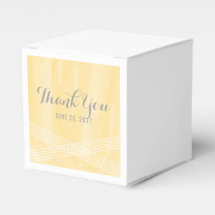 Ballotins Mariage de déco aquarelle jaune