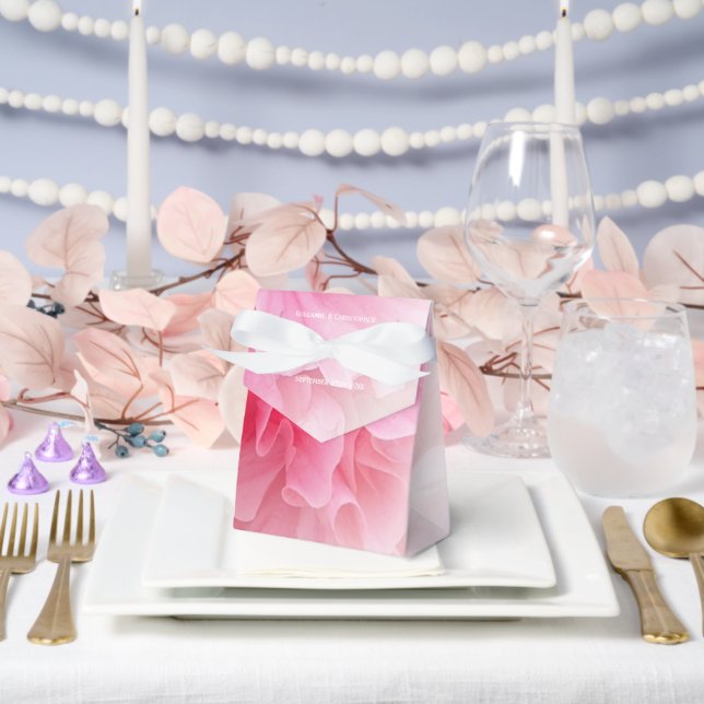 Ballotins Mariage de design floral rose (Mariage)