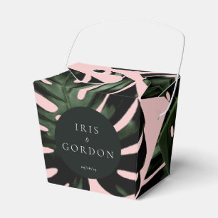 Ballotins Mariage de feuille de palme tropicale personnalisé