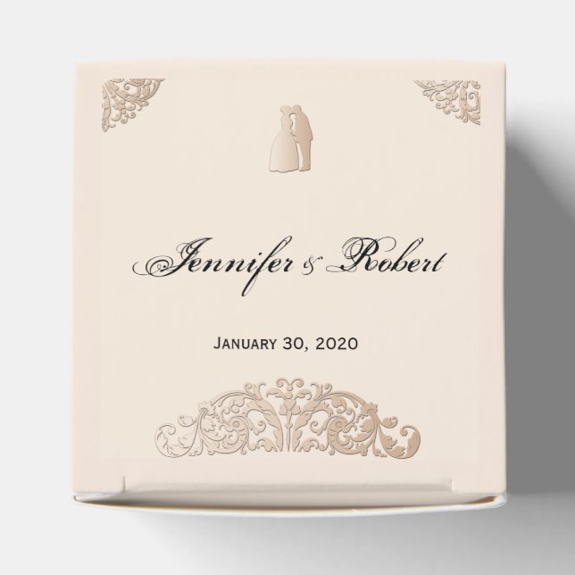 Ballotins Mariage de Filigree d'or victorien (Haut)