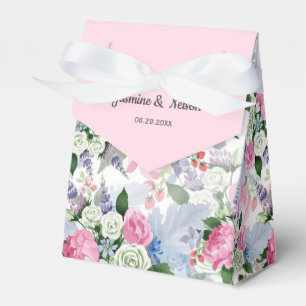 Ballotins Mariage de fleur d'aquarelle rose boho rustique