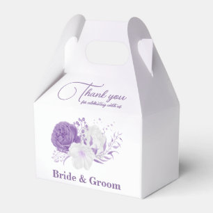 Ballotins Mariage de fleurs violettes romantiques