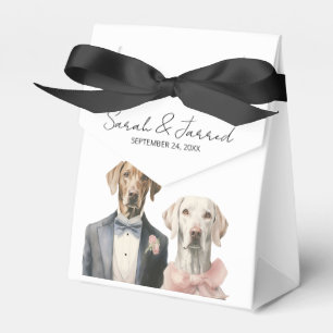 Ballotins Mariage de la mariée et du marié chiens