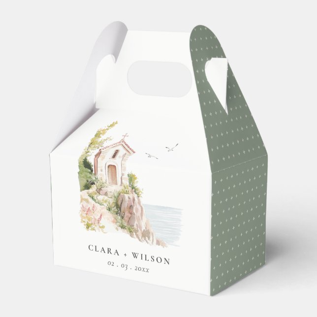 Ballotins Mariage de l'église catholique de l'aquarelle côti (Verso)