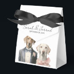 Ballotins Mariage de mariée et de chambre de chien<br><div class="desc">Illustration lunaire du chien d'un marié en costume élégant et du chien d'une mariée avec un arc rose</div>