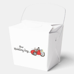 Ballotins Mariage de moto et side-car de mariés