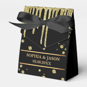 Ballotins Mariage de Parties scintillant Monogram Cute Gold