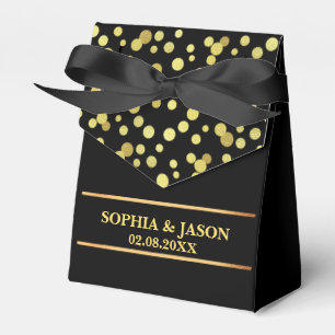 Ballotins Mariage de Parties scintillant Monogram Cute Gold