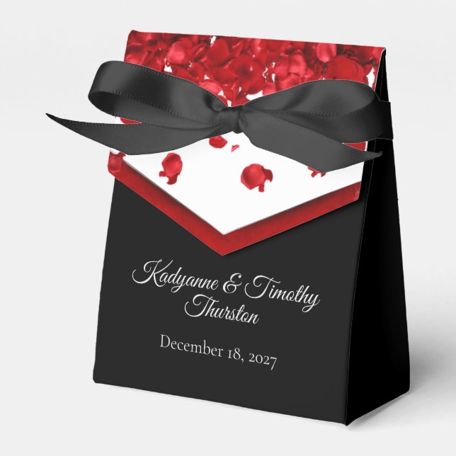 Ballotins Mariage de Red Rose Petals (Verso)