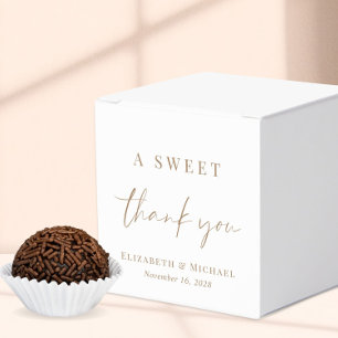 Ballotins Mariage de script or Merci doux chic