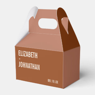 Ballotins Mariage de typographie Boho Terracotta