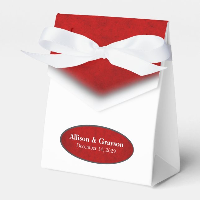 Ballotins Mariage de vacances Red & White (Verso)