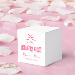 Ballotins Mariage d'esquisse de fond rose et blanc