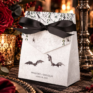 Ballotins Mariage d'Halloween gothique rustique noir et bord