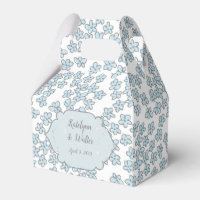 Mariage Doodle Fleurs Bleu Clair Forget-Me-Nots