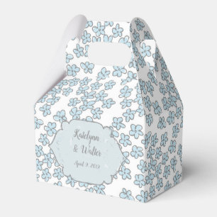 Ballotins Mariage Doodle Fleurs Bleu Clair Forget-Me-Nots