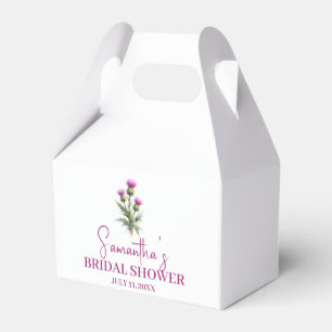 Ballotins Mariage Ecossais aux Chardons Fleurs Violettes