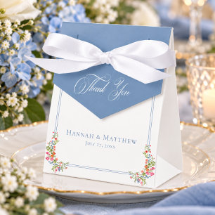 Ballotins Mariage Élégant Crête de Fleur Sauvage Pâle Bleu P