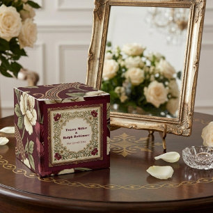 Ballotins Mariage élégant Party Victorian inspiré Burgundy