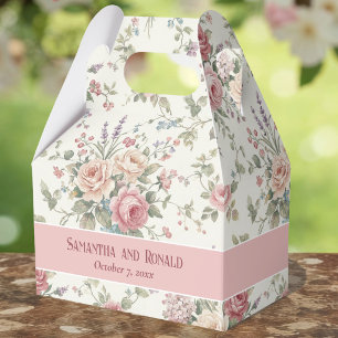 Ballotins Mariage Élégant Pastel Roses Shabby Chic