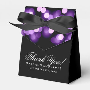 Ballotins Mariage élégant violet Hollywood Glam