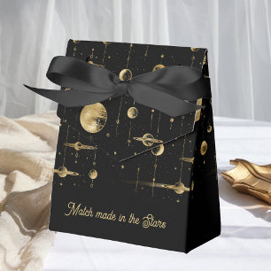 Ballotins Mariage fait dans les Étoiles Or Noir Nuptial