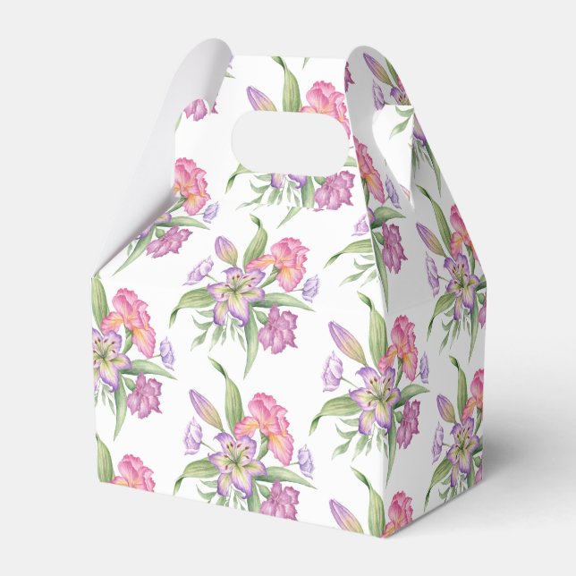 Ballotins Mariage Favor Box-Flowers Ballotin (Verso)