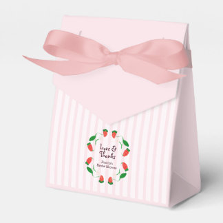 Ballotins Mariage Fleur de Fraisier Amour et Merci
