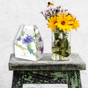 Ballotins Mariage fleur sauvage couleur aquarelle