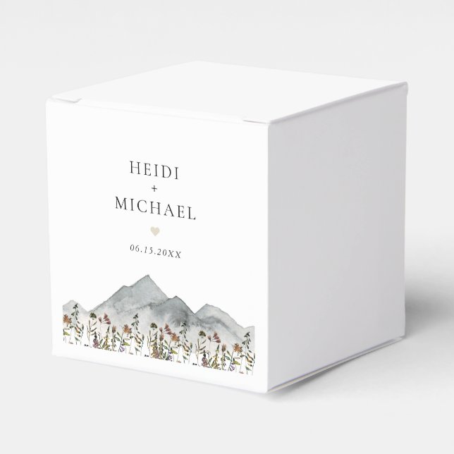 Ballotins Mariage Fleur sauvage HEIDI Muet Boho (Verso)