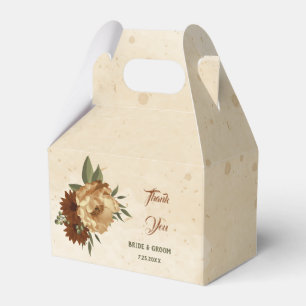 Ballotins mariage fleuri rustique en terre cuite