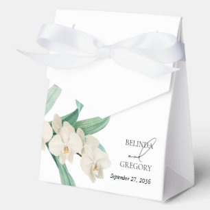 Ballotins Mariage floral aquarelle Orchidées blanches