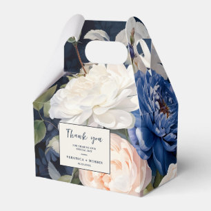 Ballotins Mariage floral bleu bleu marine et bleu roux