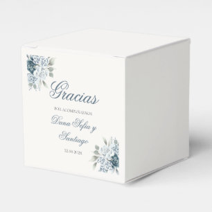 Ballotins Mariage Floral Bleu espagnol