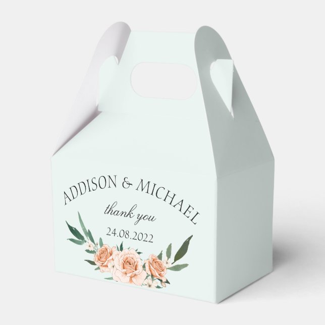 Ballotins Mariage floral Blush simple (Verso)