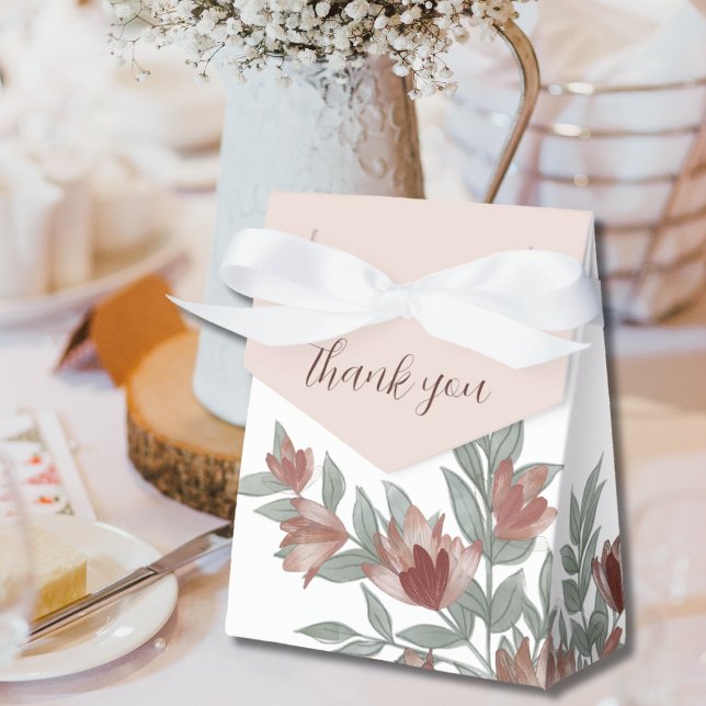 Ballotins Mariage floral Boho Terracotta & rose  (Créateur téléchargé)