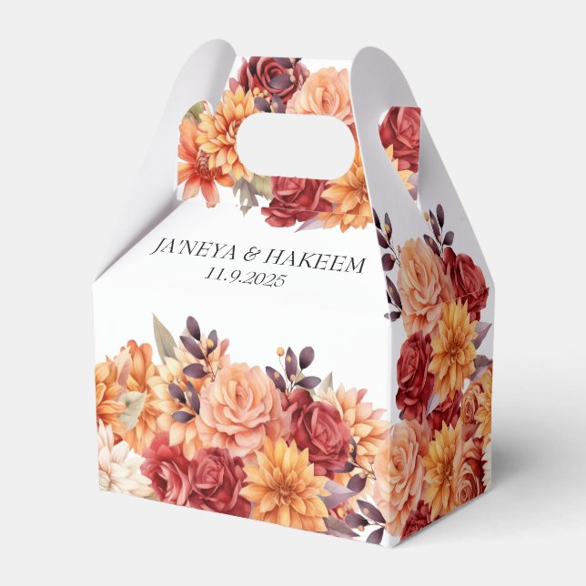 Ballotins Mariage Floral d'Automne (Verso)