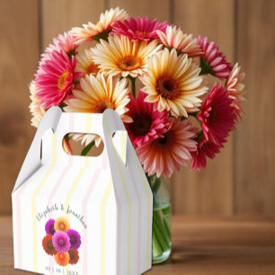 Ballotins Mariage floral d'automne au dahlia