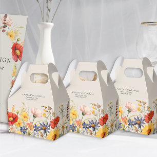 Ballotins Mariage Floral de Bordure de Fleur Sauvage Rustiqu