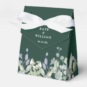 Ballotins Mariage floral de verdure lilas vert émeraude