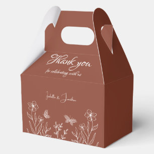 Ballotins Mariage floral élégant terracotta romantique