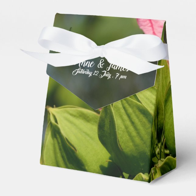 Ballotins Mariage floral Favor Tente Boxes (Verso)