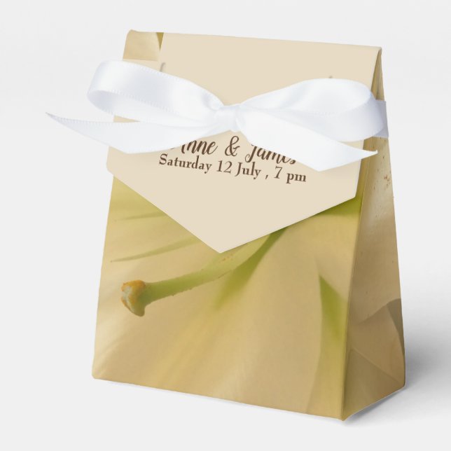 Ballotins Mariage floral Favor Tente Boxes (Verso)