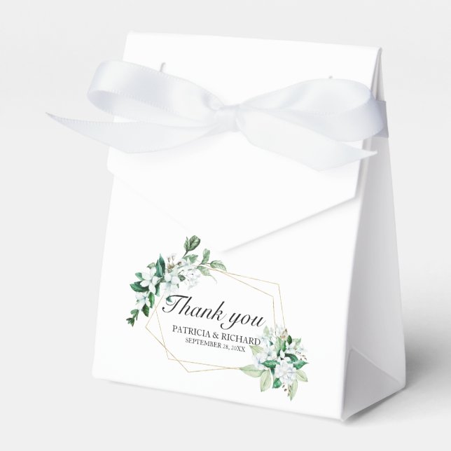 Ballotins Mariage Floral Géométrique de Verdure (Verso)
