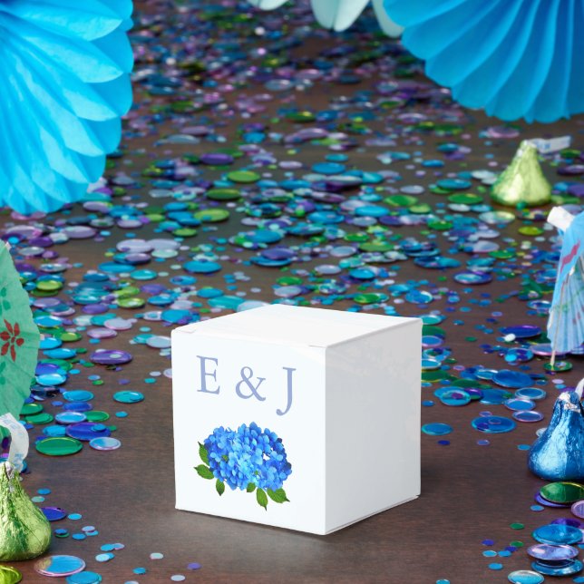 Ballotins Mariage Floral Hydrangea Bleu (Fête)