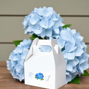 Ballotins Mariage Floral Hydrangea Bleu