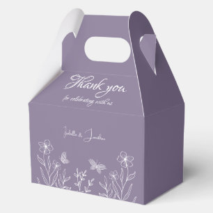 Ballotins Mariage floral mauve élégant romantique