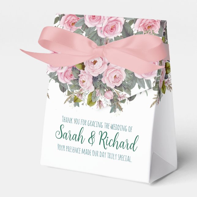 Ballotins Mariage Floral Rose (Verso)
