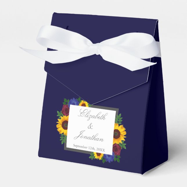 Ballotins Mariage Floral Rose Tournesol (Verso)